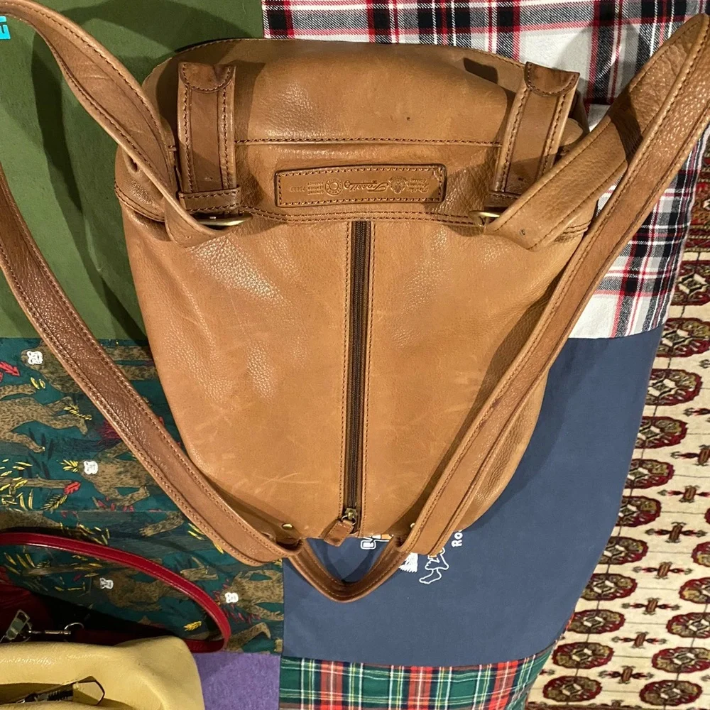 Fossil leather satchel