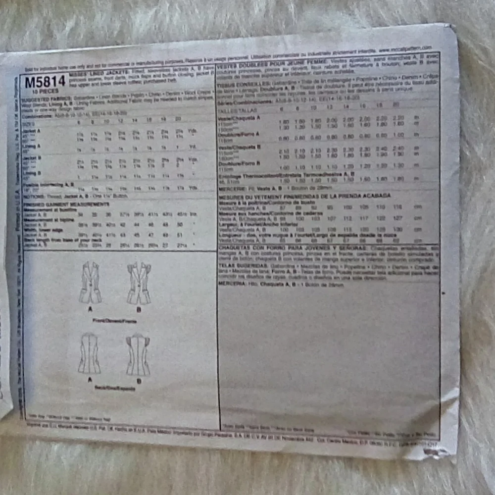 McCalls mccall sewing