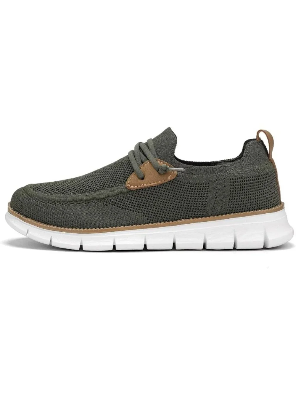 Men's Green Loafers Slip On Walking Dress Casual Business Oxfords Sneakers