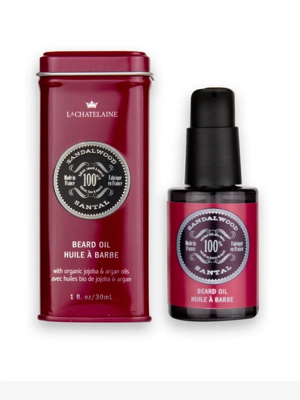 La Chatelaine Sandalwood/Santal Beard Oil & After-Shave Balm