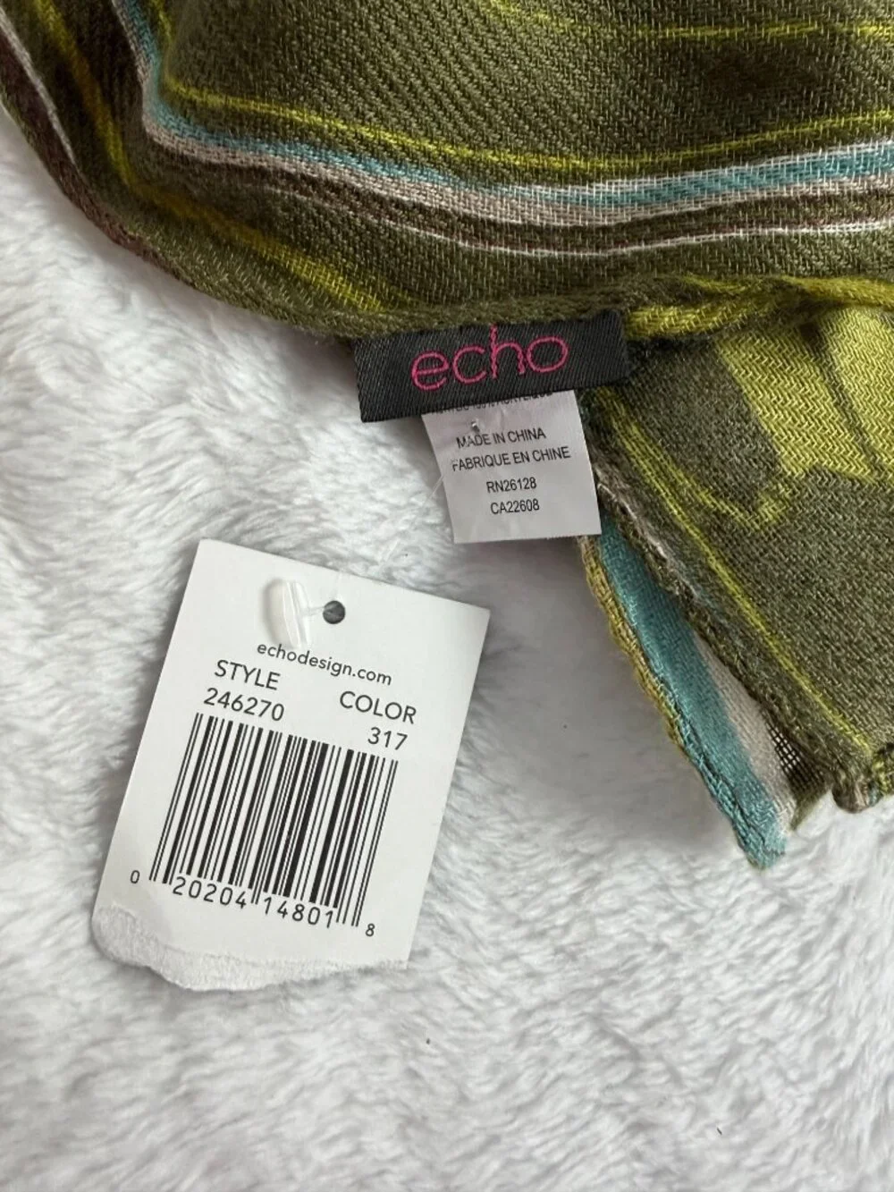 Echo Multicolor Abstract Print Scarf 72