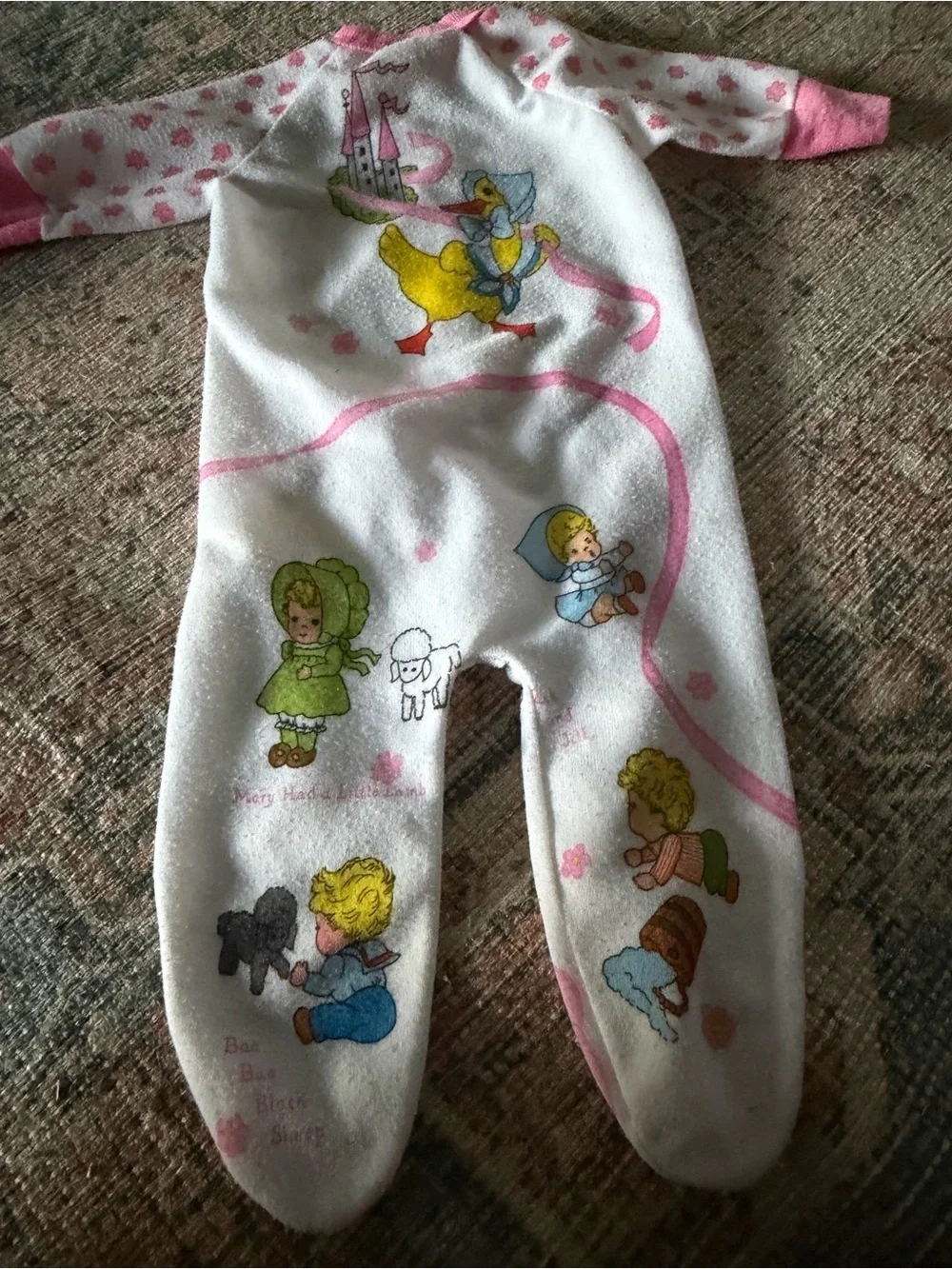 Vintage nursery rhymes size newborn baby