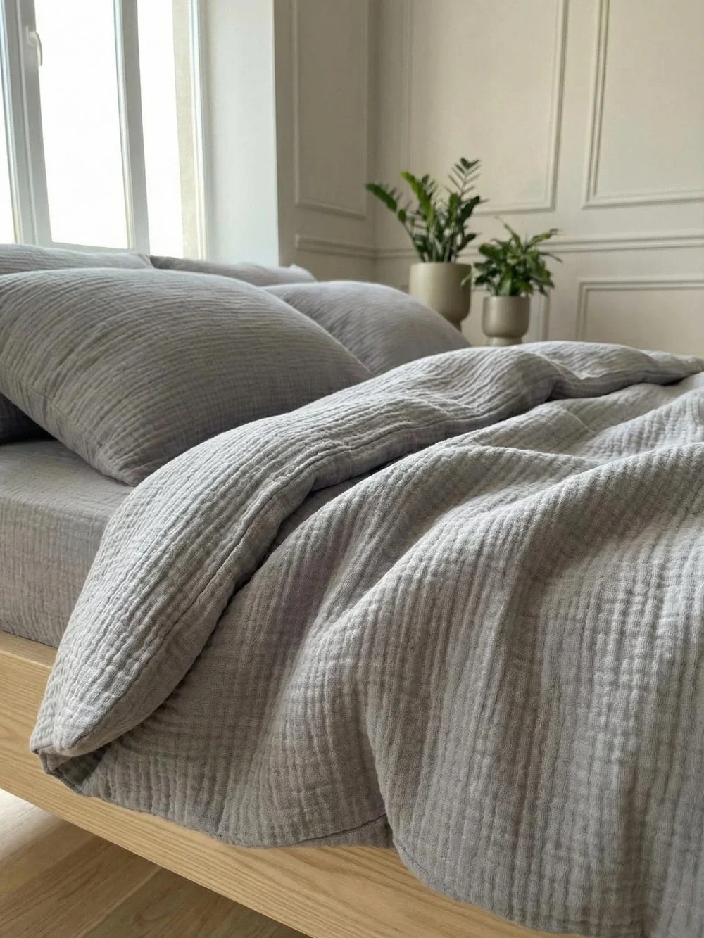Gauze Cotton Duvet Cover + Pillowcase Set