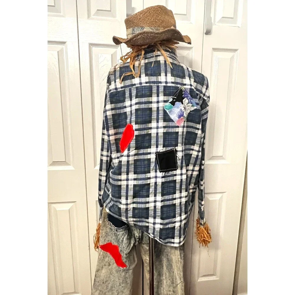 Handmade vtg scarecrow