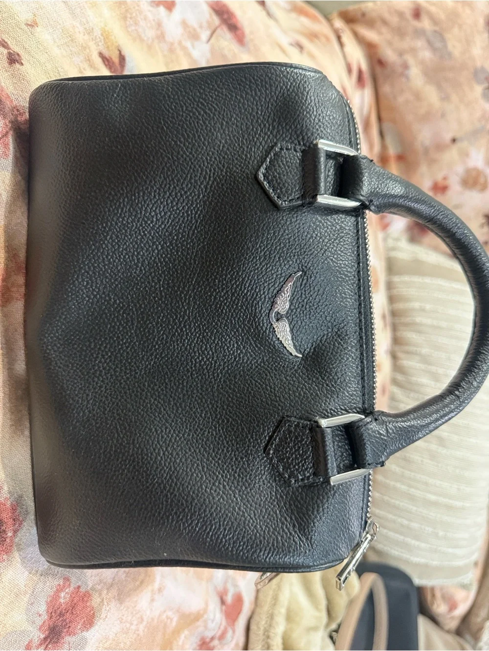 Zadig & Voltaire Black Women's Leather Top-Handle Bag