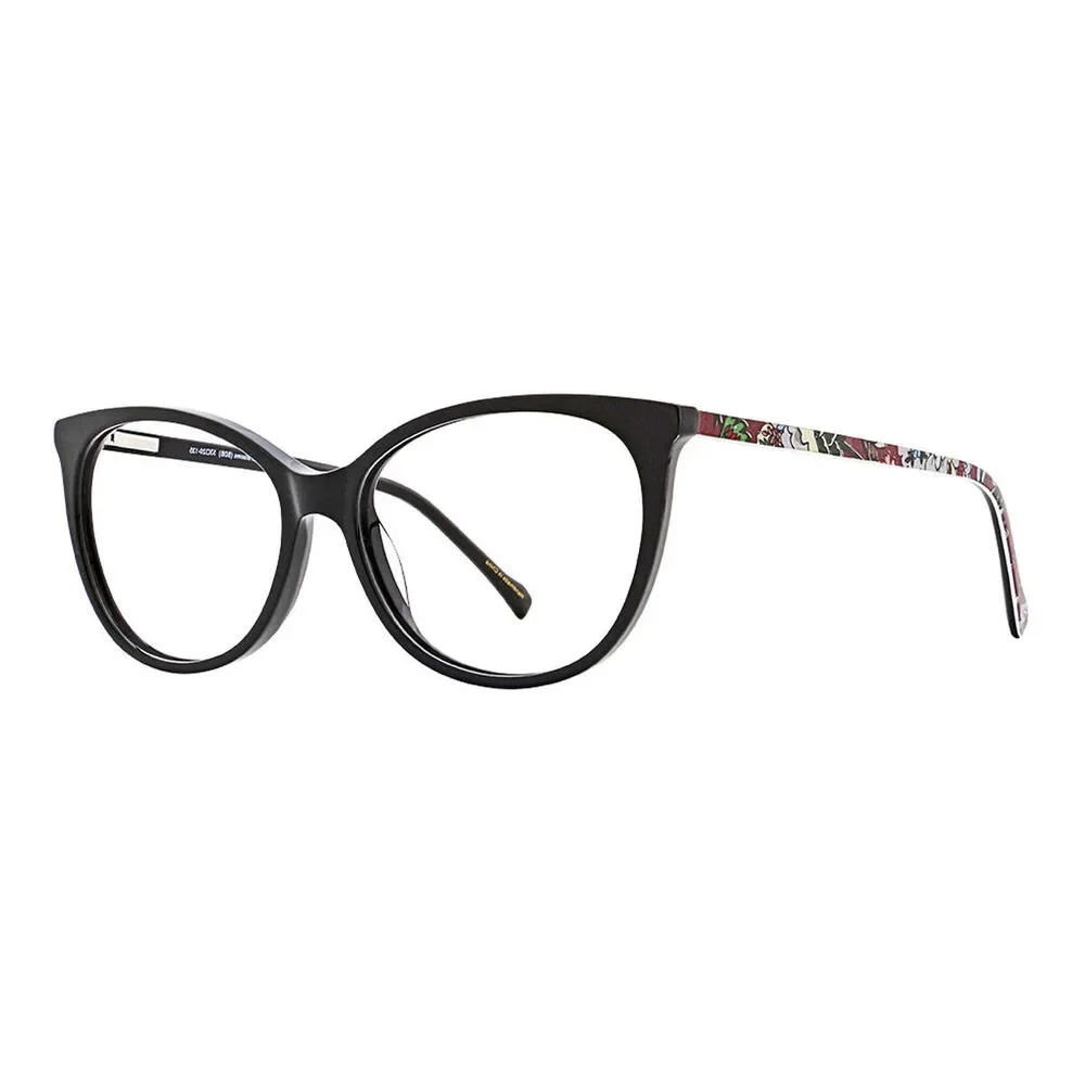 NWT Vera Bradley VB-EMBER-BORDEAUX-BLOOMS 00mm New Eyeglasses