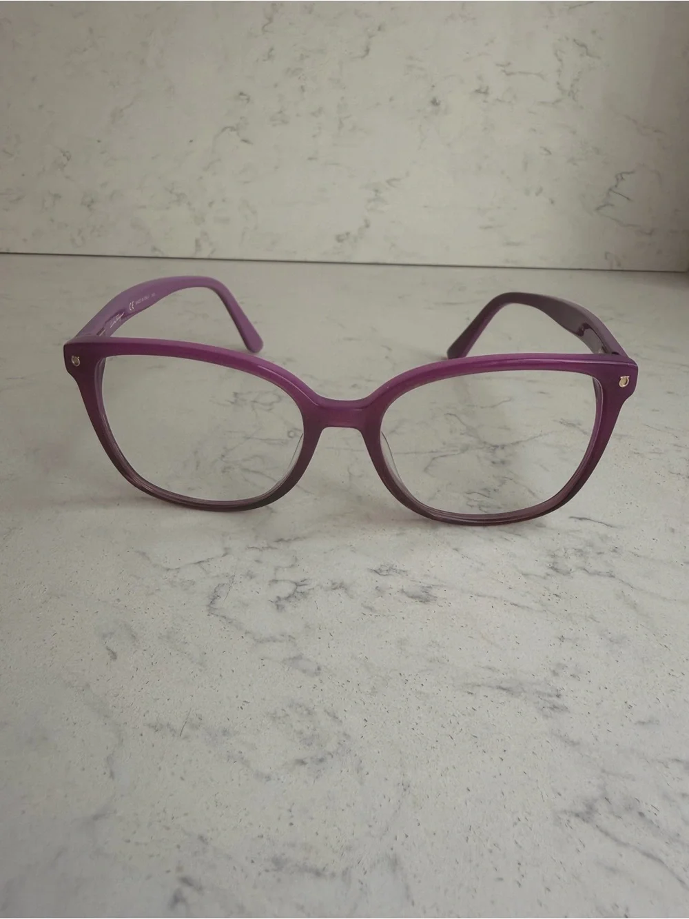 Ferragamo magenta Women's Full-Rim Glasses