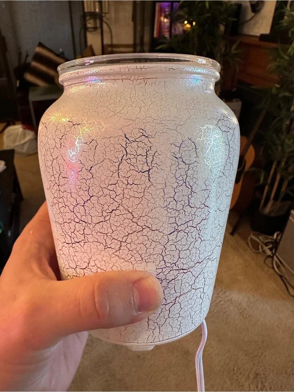 Iridescent rainbow warmer