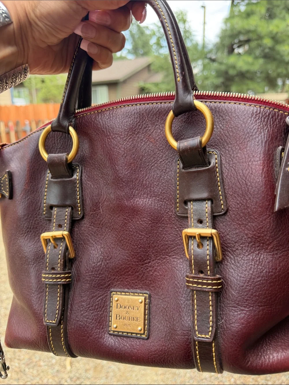 Dooney & Bourke structured leather