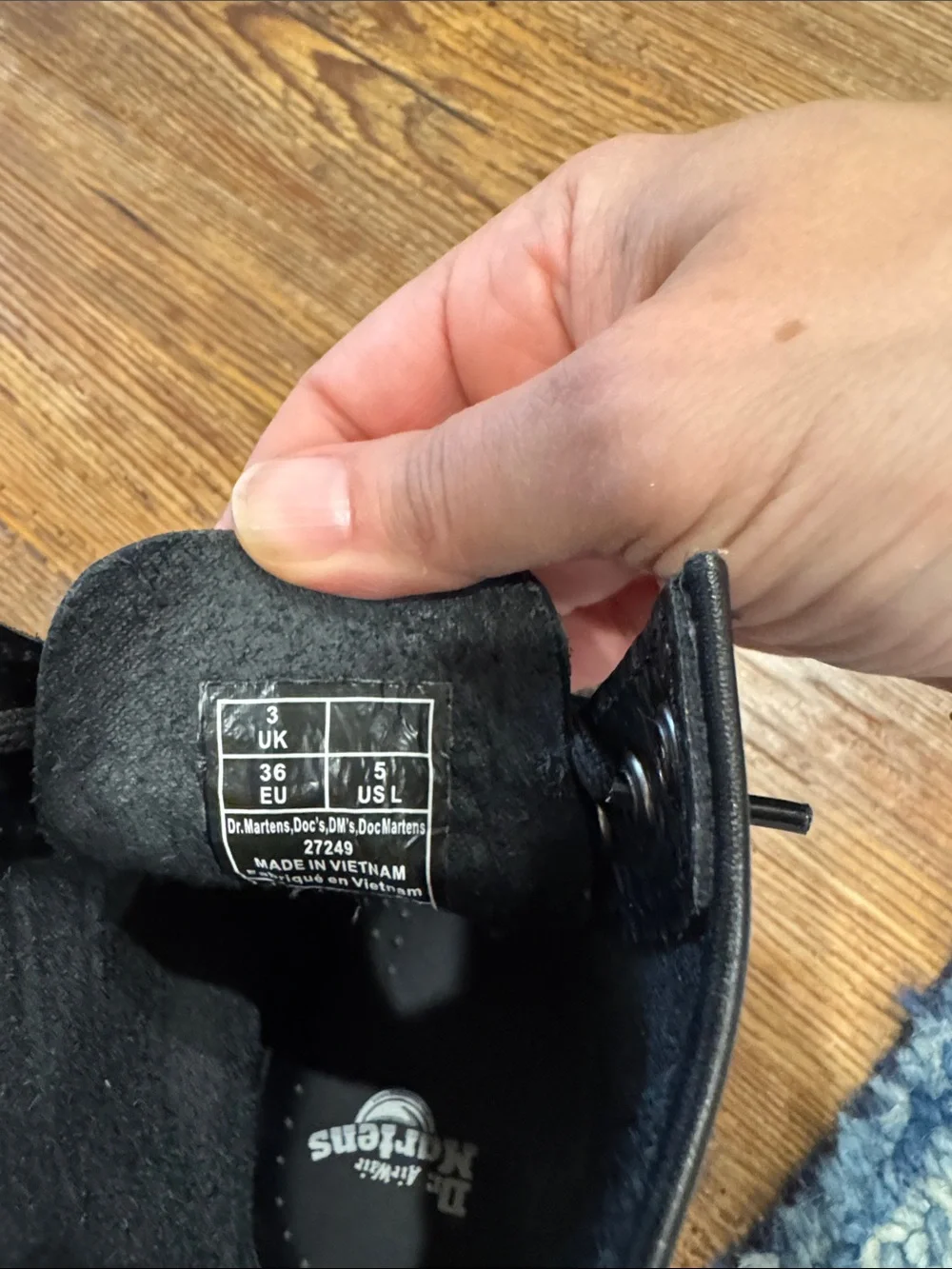 Dr. Martens croc embossed
