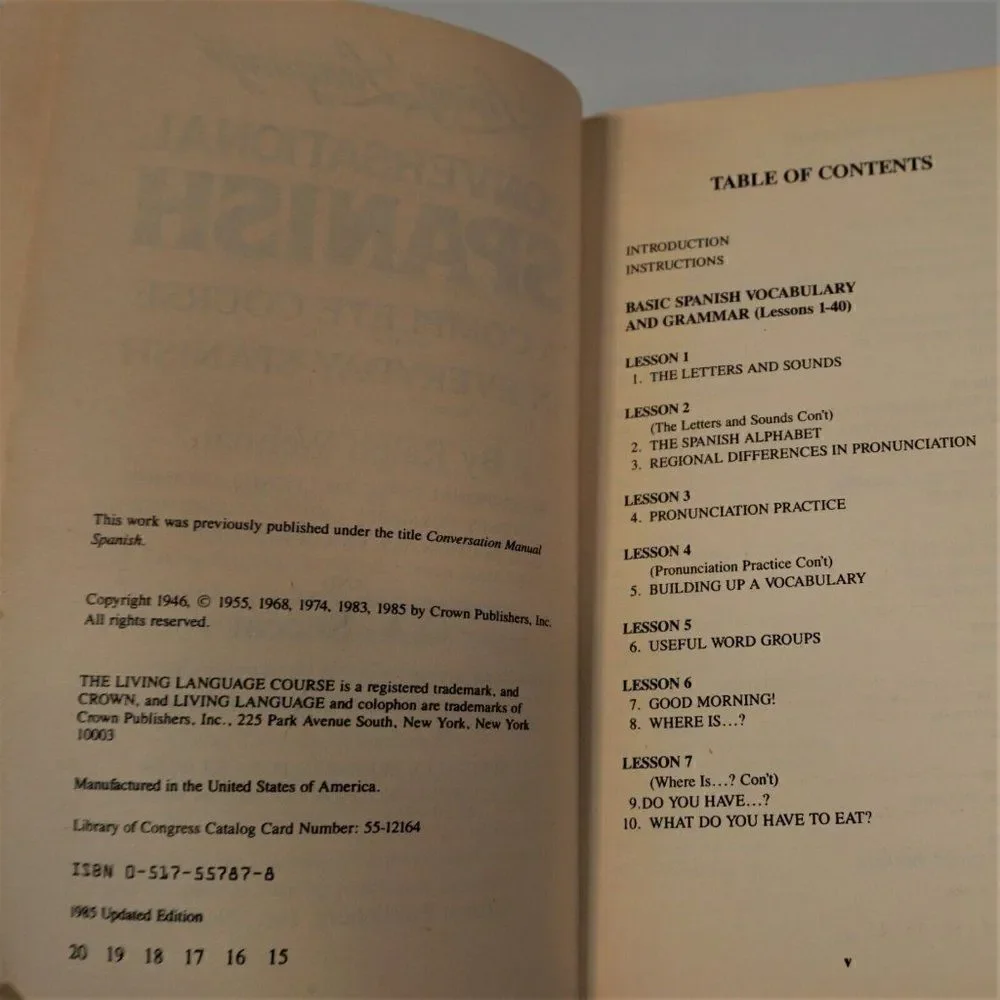 Crown Publishers conversational spanish