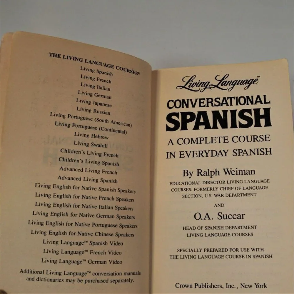 Crown Publishers conversational spanish