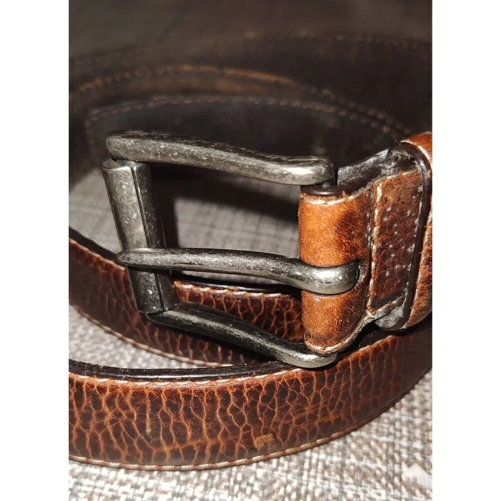 Columbia Brown genuine leather belt 12CO0289 Size 42 great quality