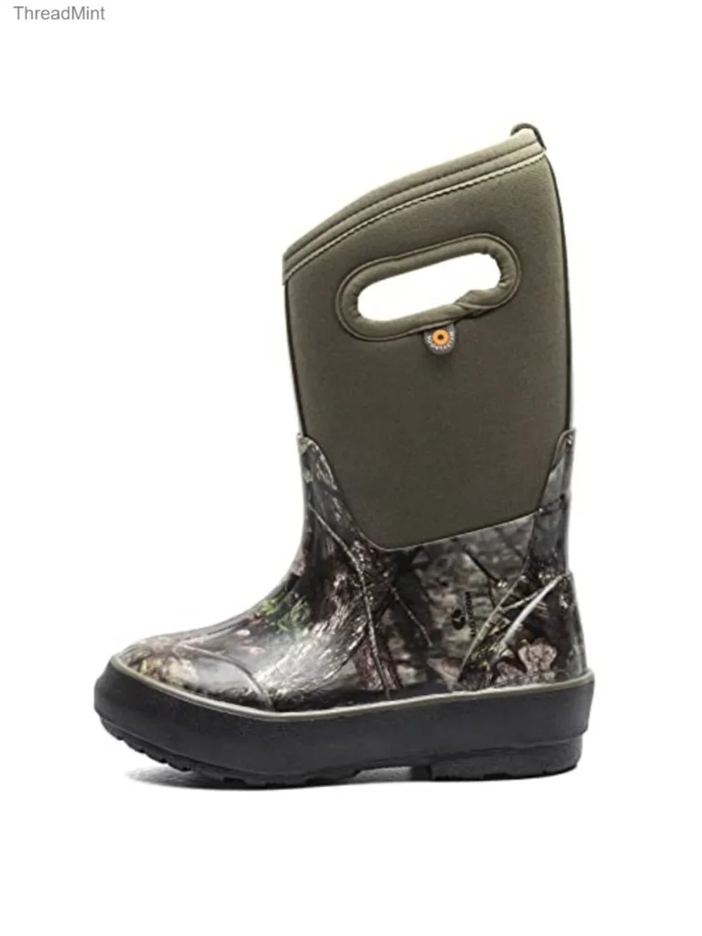 Kids Waterproof Insulated Winter Rain Boots - Camo - Calf High