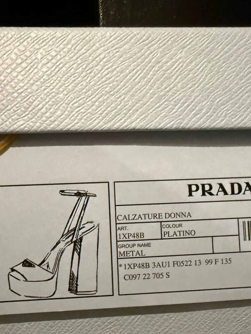 Prada statement platform