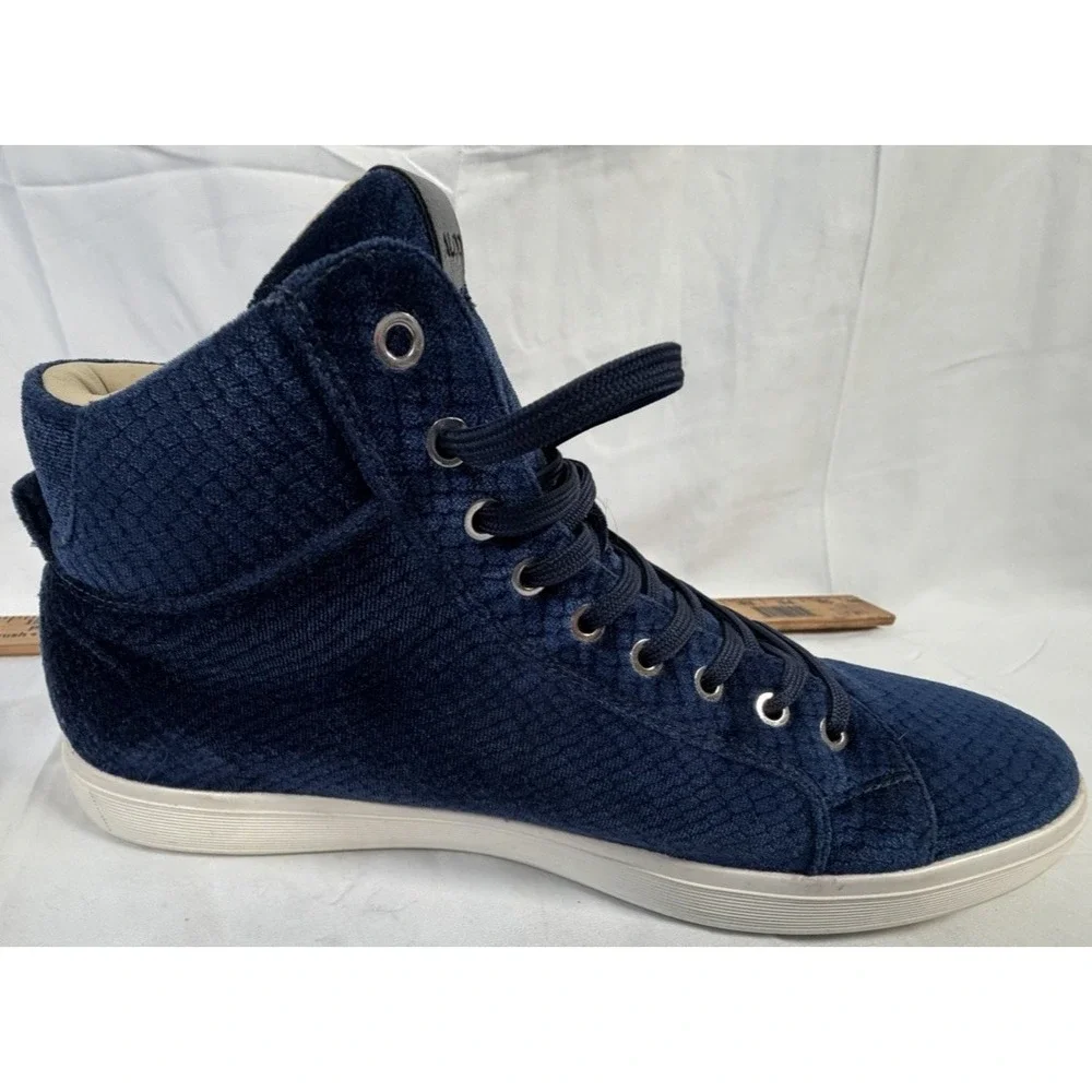 Aldo Shoes Men Blue Zip‎ & Lace Up  Size 10