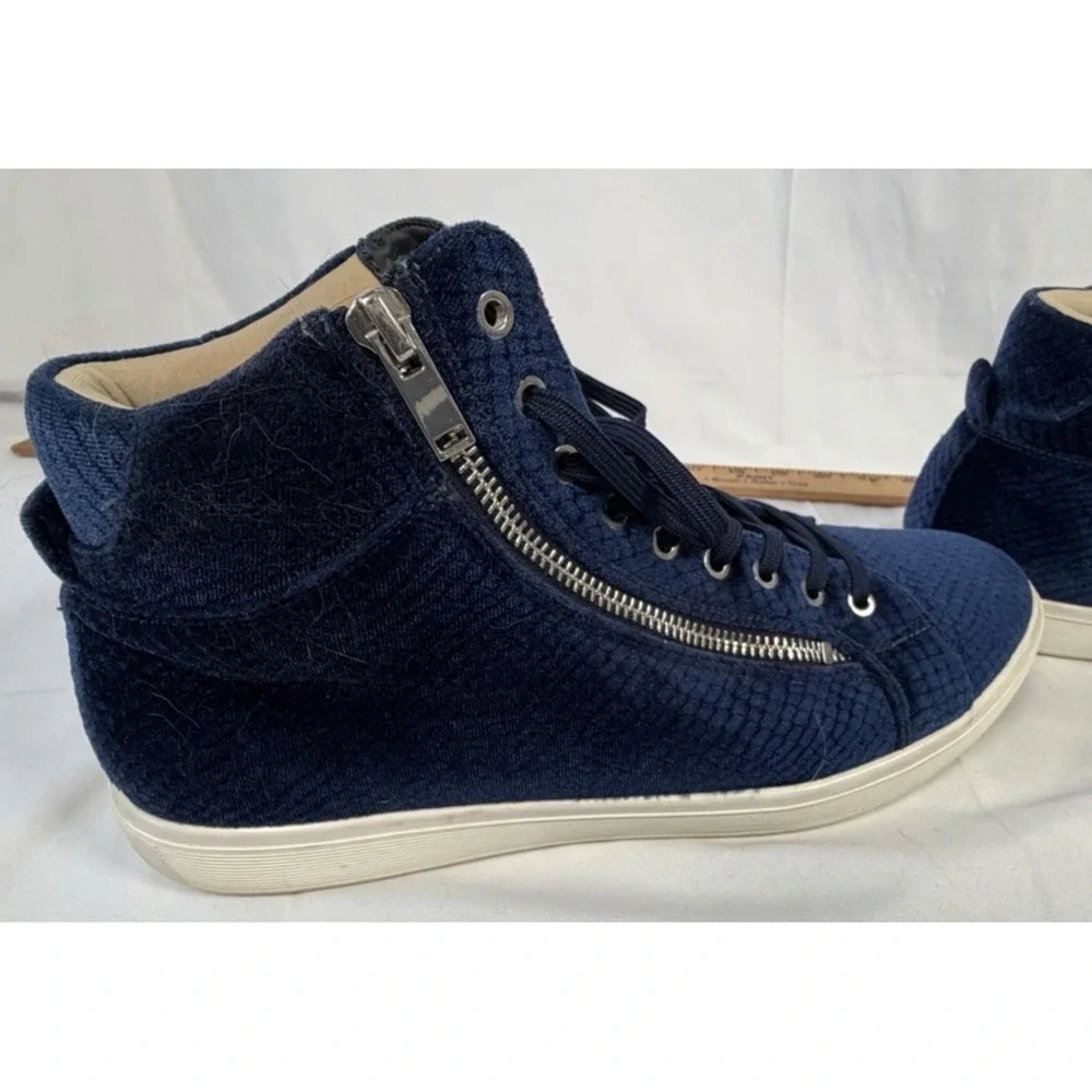 Aldo Shoes Men Blue Zip‎ & Lace Up  Size 10