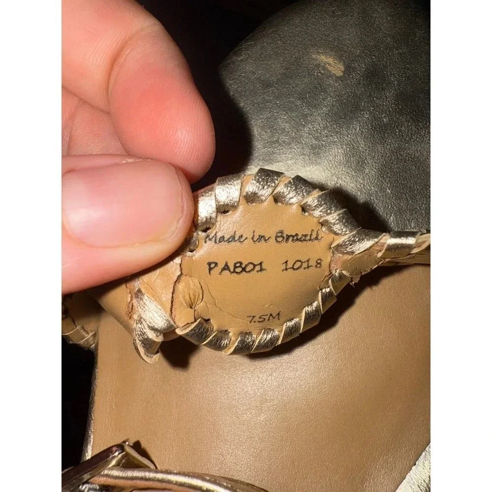 Jack Rogers Rose Gold Keri Cork Wedge Platform Sandals Sz 7.5 - EUC