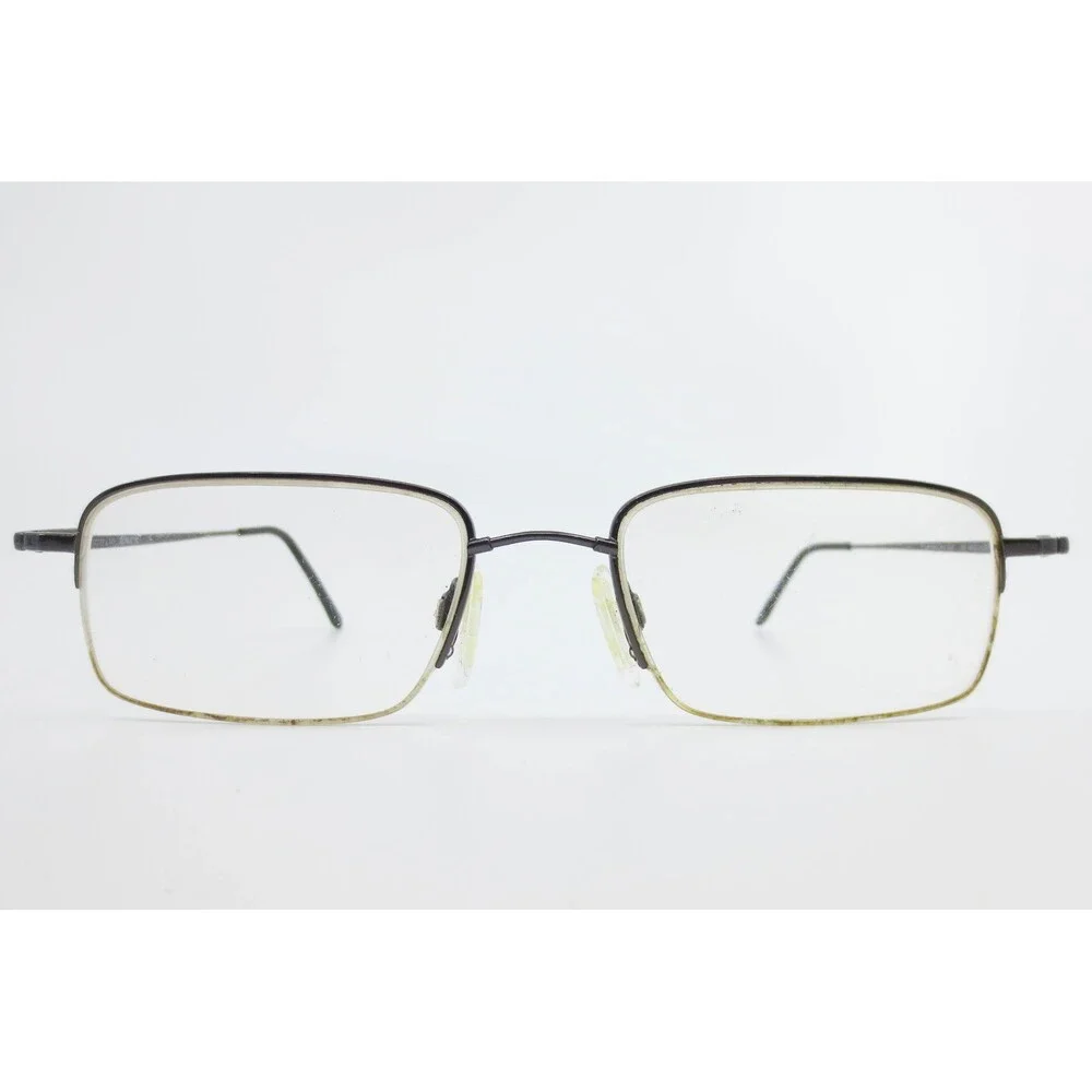 Flexon 632 by Marchon Eyeglasses Gunmetal Rectangular Frames 53-19-145 38340