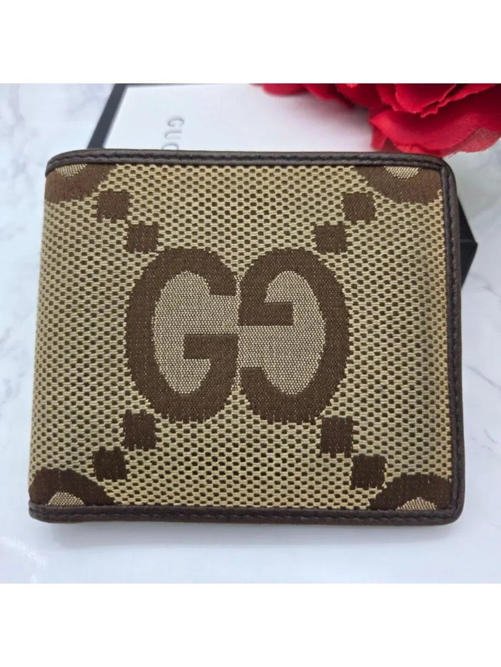 Gucci Canvas Fold Wallet Jumbo GG