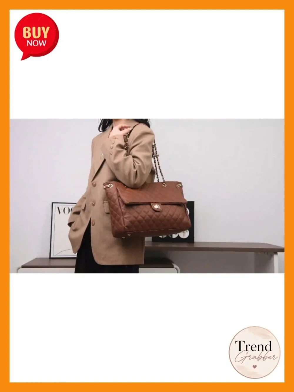 N/A quilted satchel