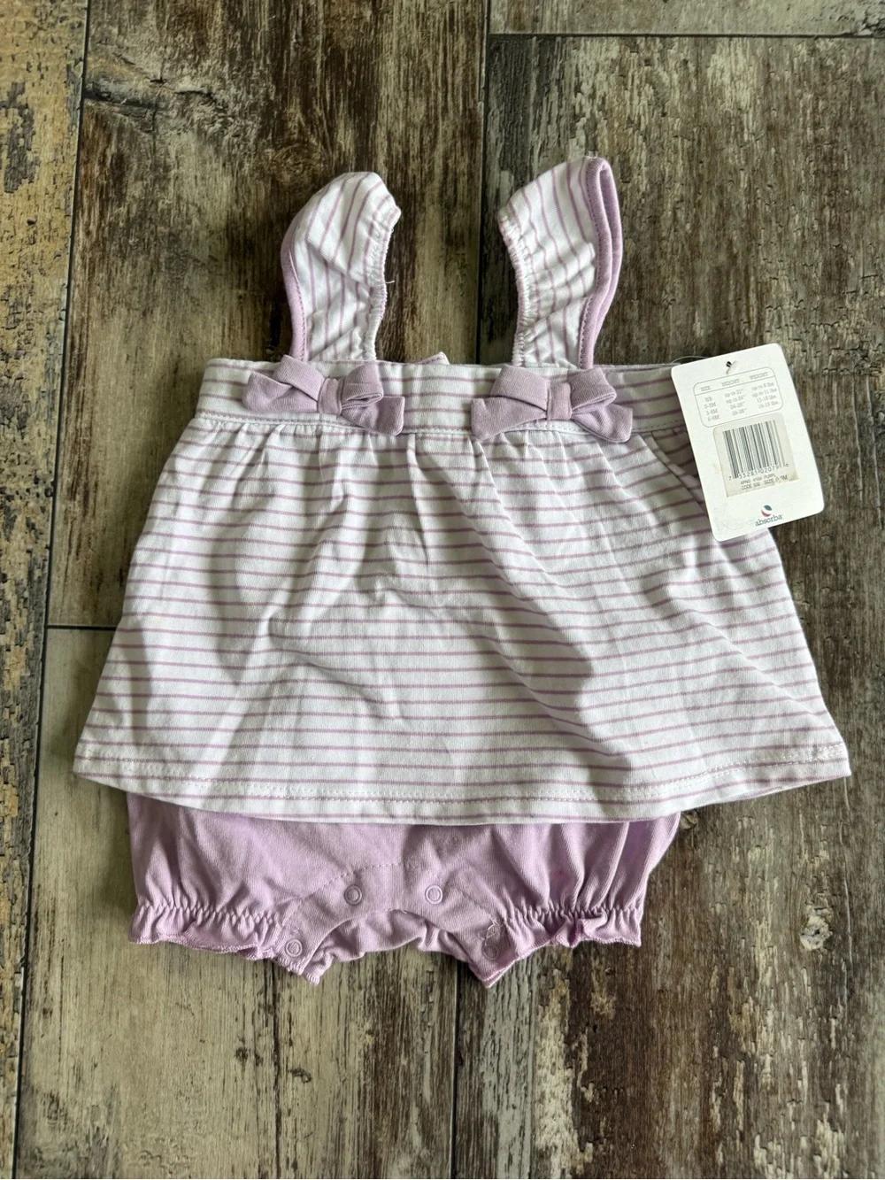2 for $20 sale: NWT absorba lavender baby romper onsie 0-3 mos