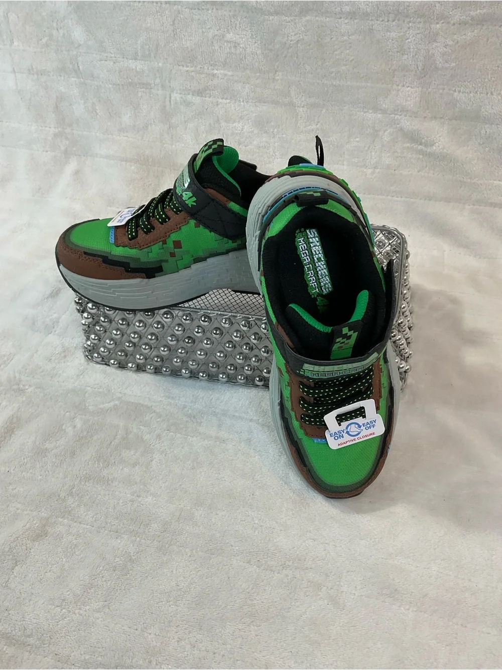 Skechers Mega-Craft 4K Minecraft Green Brown Multi Sz 13T/12UK/30EU 402160L
