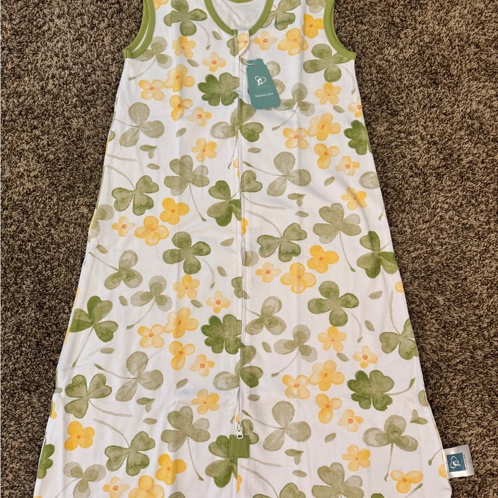 NWT Tado Muslin Baby Sleep Sack 18-24 Months (Lg) Wearable Blanket Lucky Clover