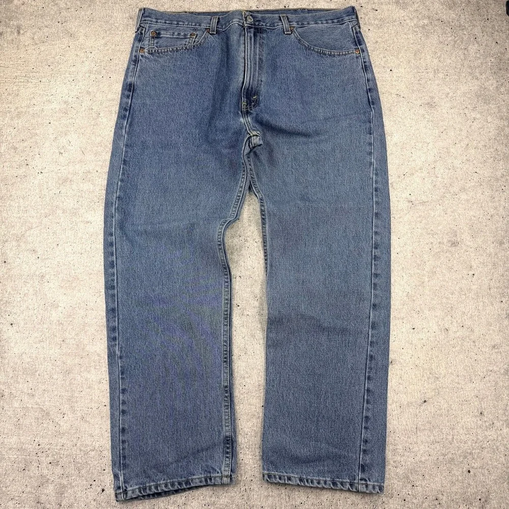 Levis 505 Regular Fit Mens Jeans‎ Blue Straight Leg Denim 40x30
