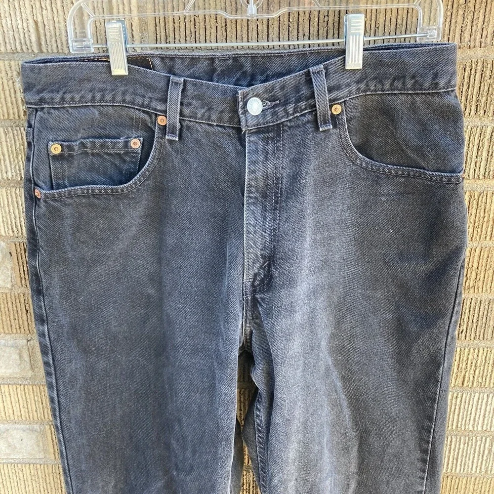 Levis‎ 550 Jeans Mens 34x30 (Measured 32x28.5) Black Relaxed Fit Vintage Y2K