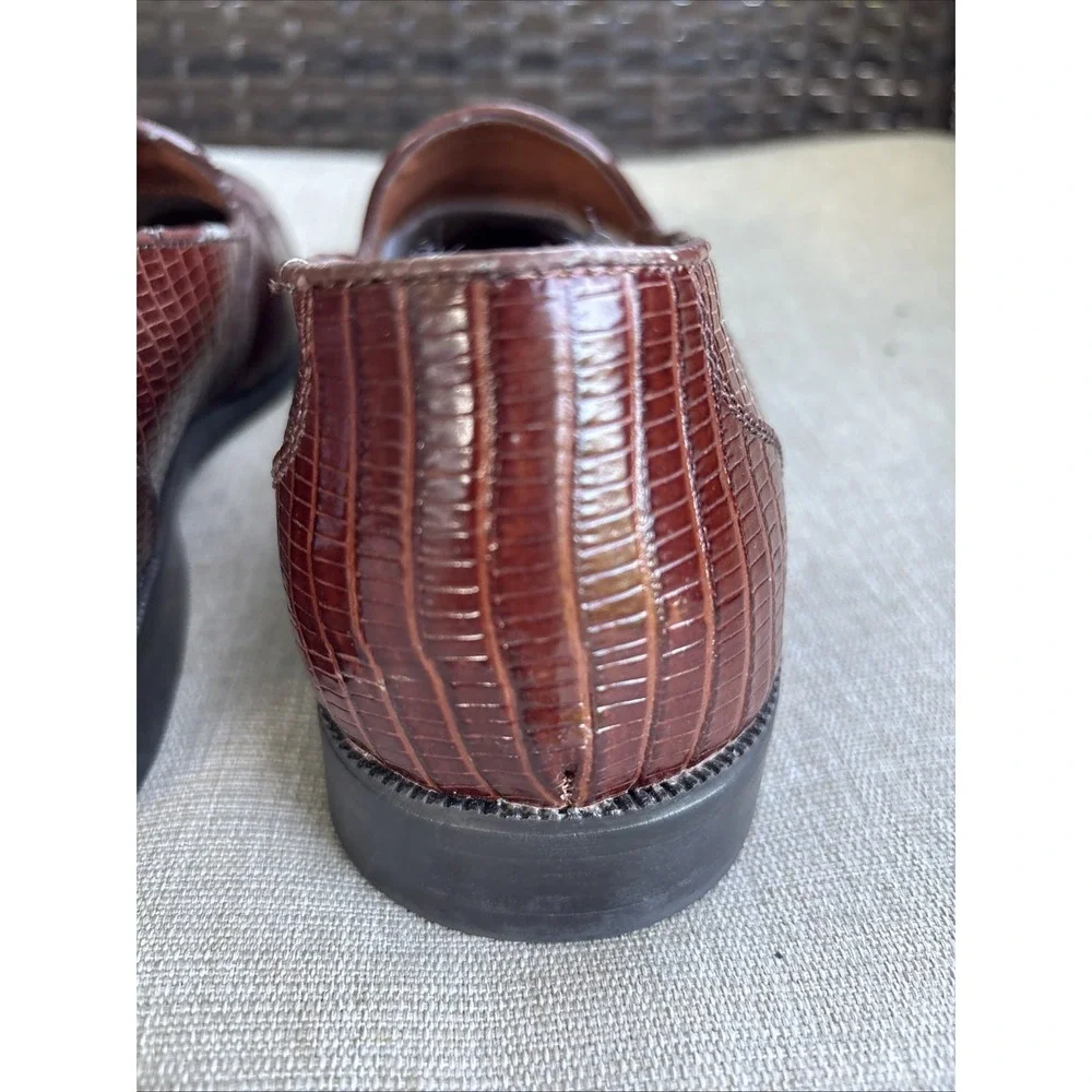 Stacy Adams cognac genuine leather