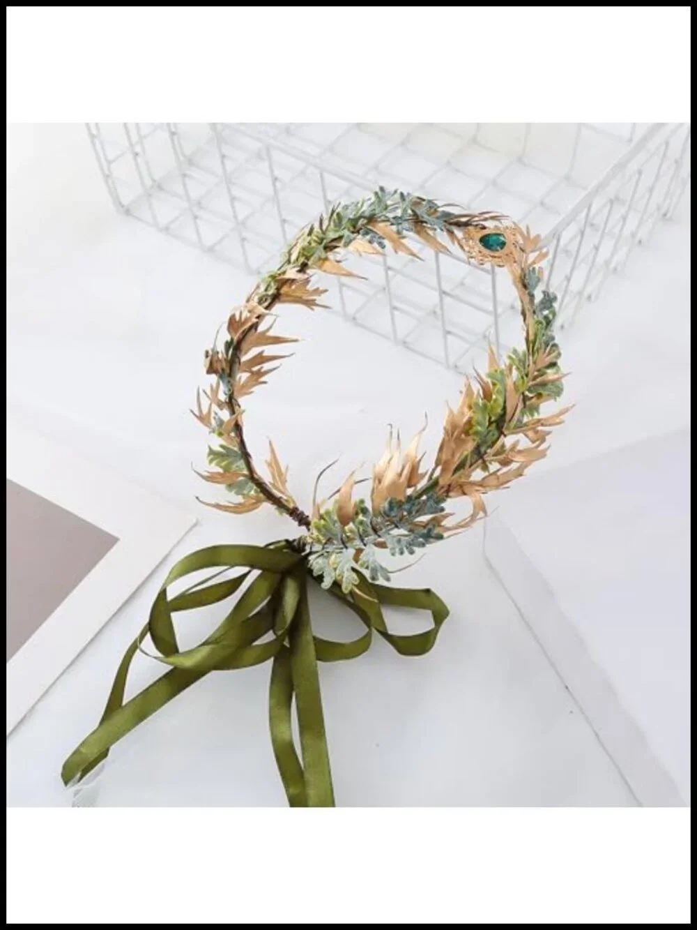 Handmade Flower Crown Headband Fairy Woodland Bridal Hair Accessory