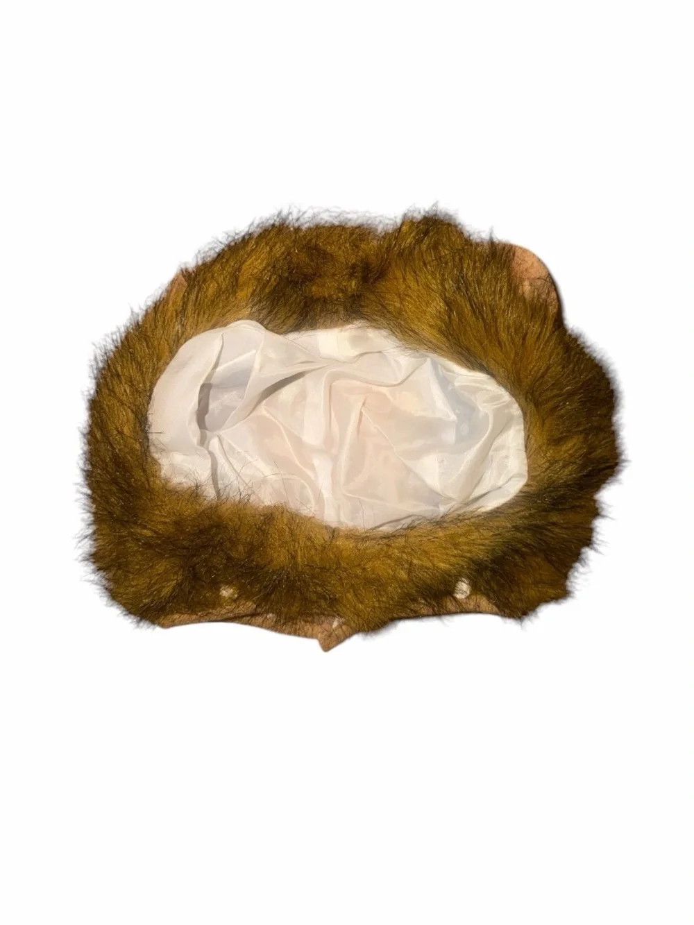 Kids Brown Faux Fur Animal Headpiece Costume Accesory