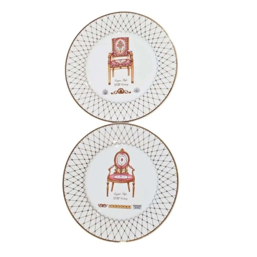 French‎ Chairs Collection Email de Limoges Porcelain Plates Wall Home Decor