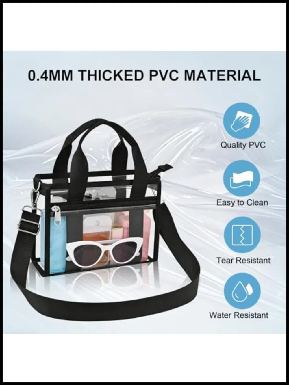 N/A clear satchel