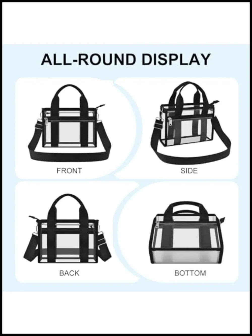 N/A clear satchel
