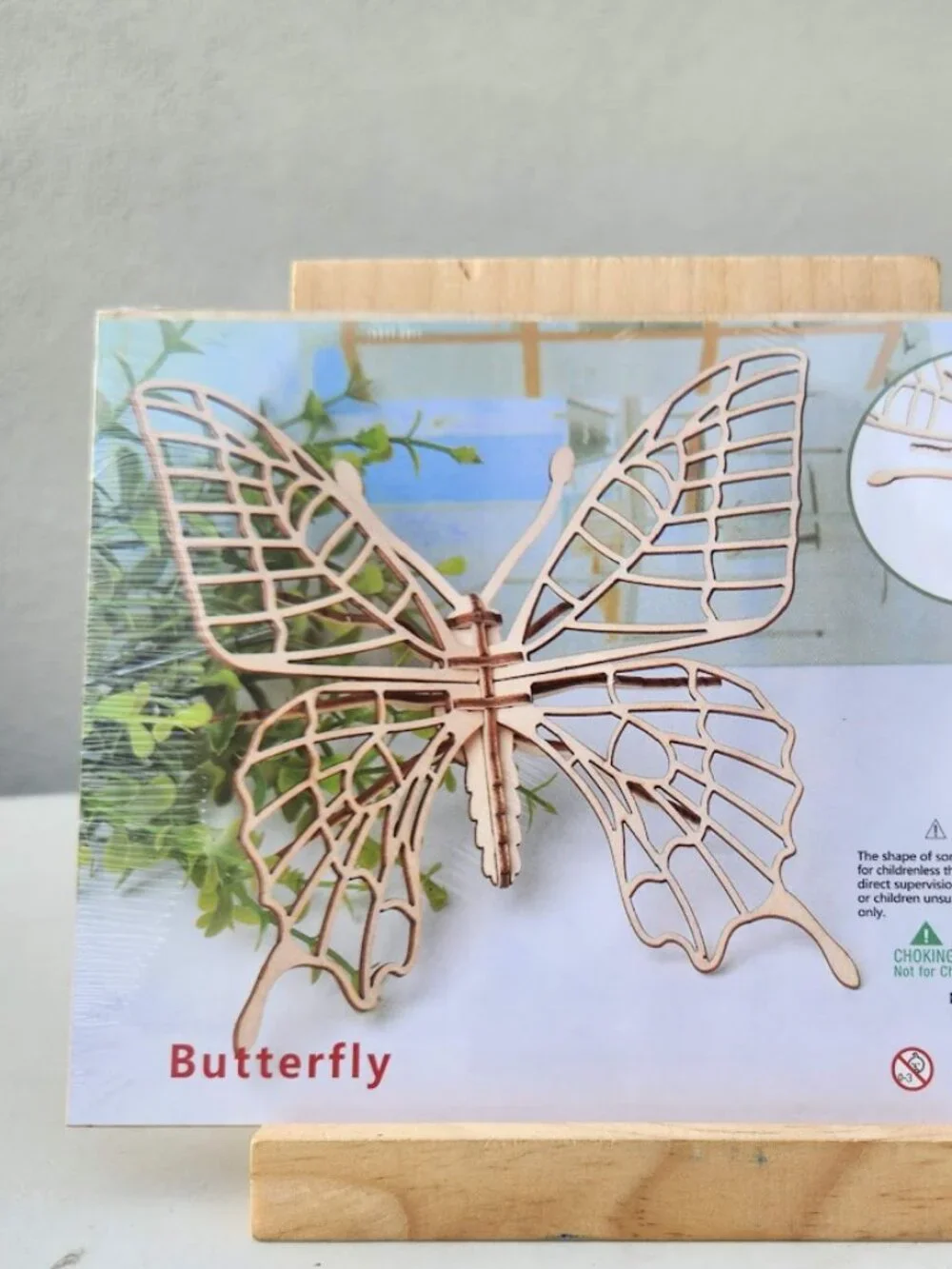 NEW 3D Wooden Butterfly Puzzle Insect Animal Model Kit STEM Crafts DIY Brain Tea