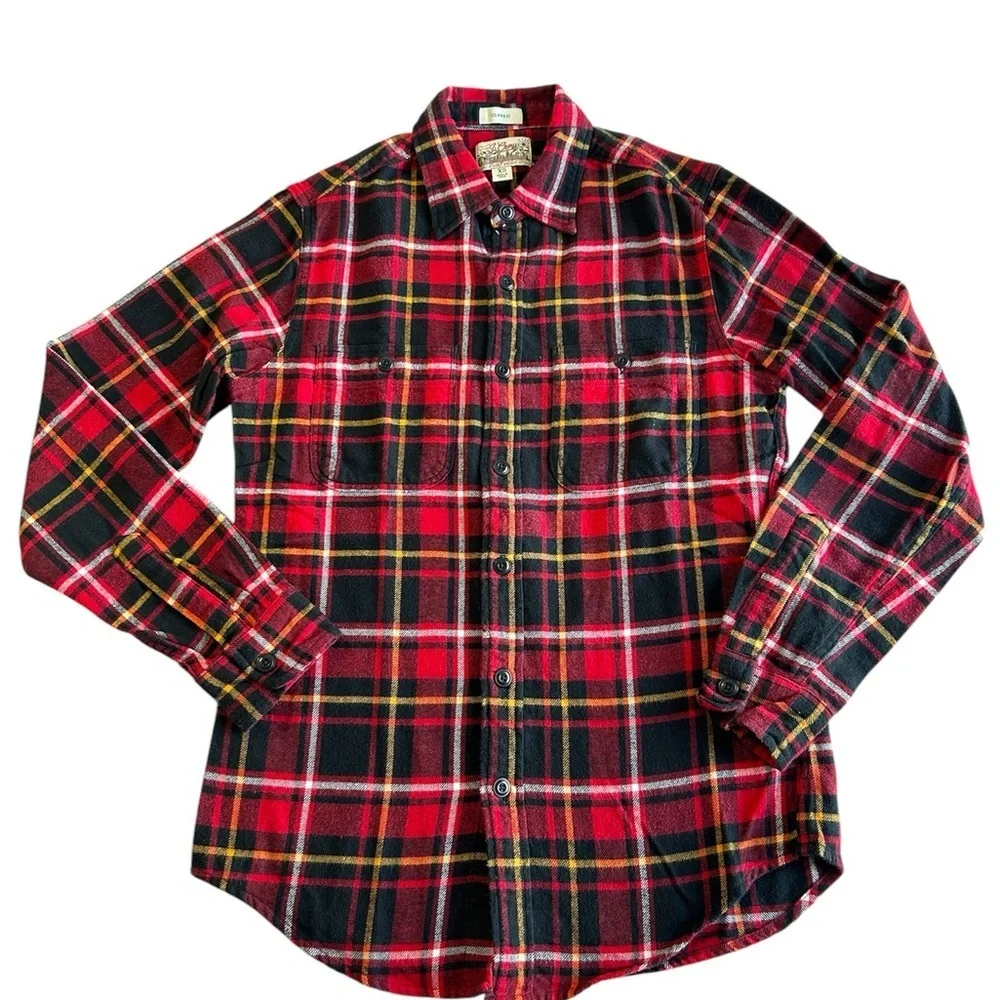 J. Crew Classic Red Plaid‎ Men's Shirt