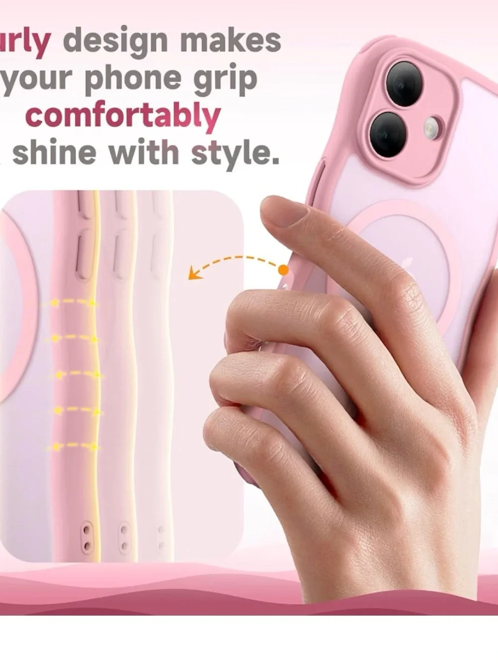 XWZ magnetic pink screen