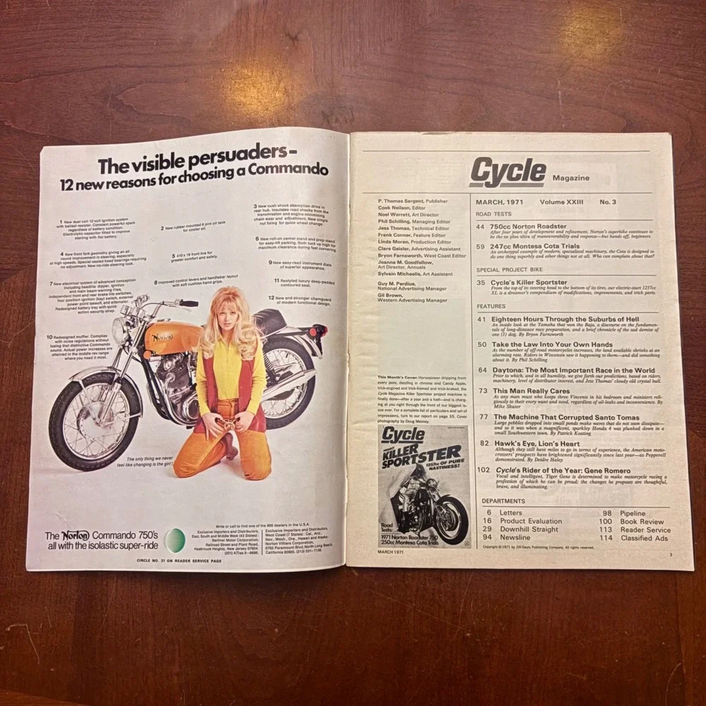 Cycle Magazine vintage cycle