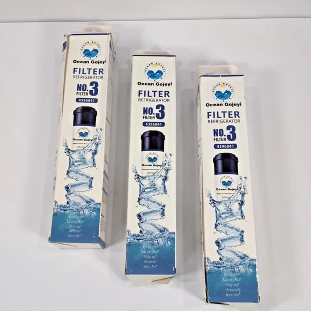 (3) Ocean Gojeyi Refrigerator Water Filter No. 3 Filtr 4396841‎ Fits Whirpool