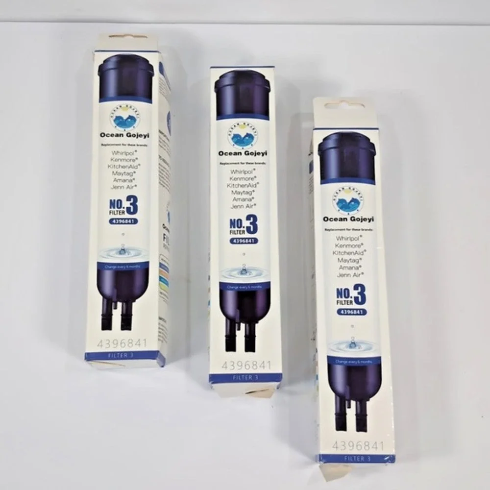 (3) Ocean Gojeyi Refrigerator Water Filter No. 3 Filtr 4396841‎ Fits Whirpool