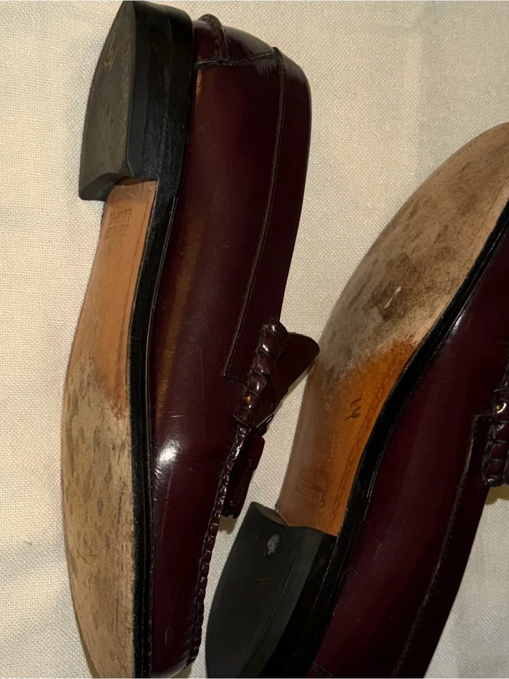Johnston & Murphy polished leather
