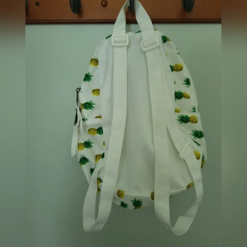 Trans by Jansport‎ Mini Small Pineapple Print Backpack White