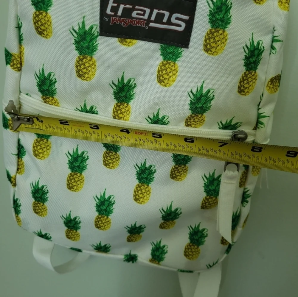 Trans by Jansport‎ Mini Small Pineapple Print Backpack White