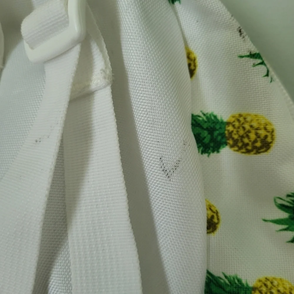 Trans by Jansport‎ Mini Small Pineapple Print Backpack White