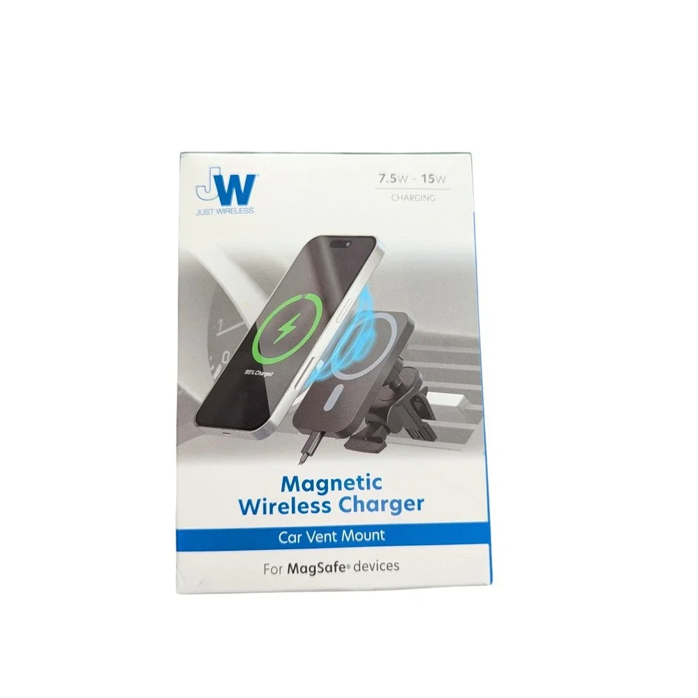 R7O Just‎ Wireless 7.5W - 15W Magnetic Wireless Charger Car Vent Mount