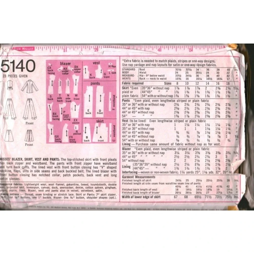 Simplicity vintage 5140