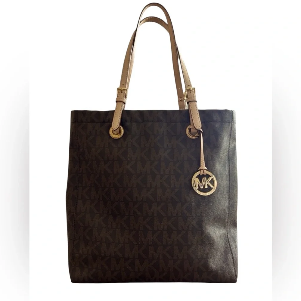 Michael Kors Monogram Brown Tote/Shoulder Bag Like New Condition