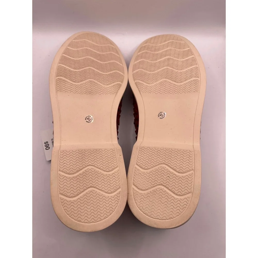 Stafford Barolo Cognac Woven Penny Loafers Mens 10 M Memory Foam Slip On Shoes